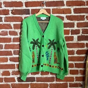 🐆🌴 Never Fully Dressed Jungle Print Cardigan – Size L